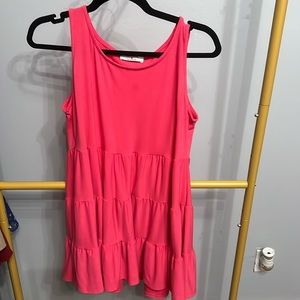 Maternity tank top. Pink. Size medium